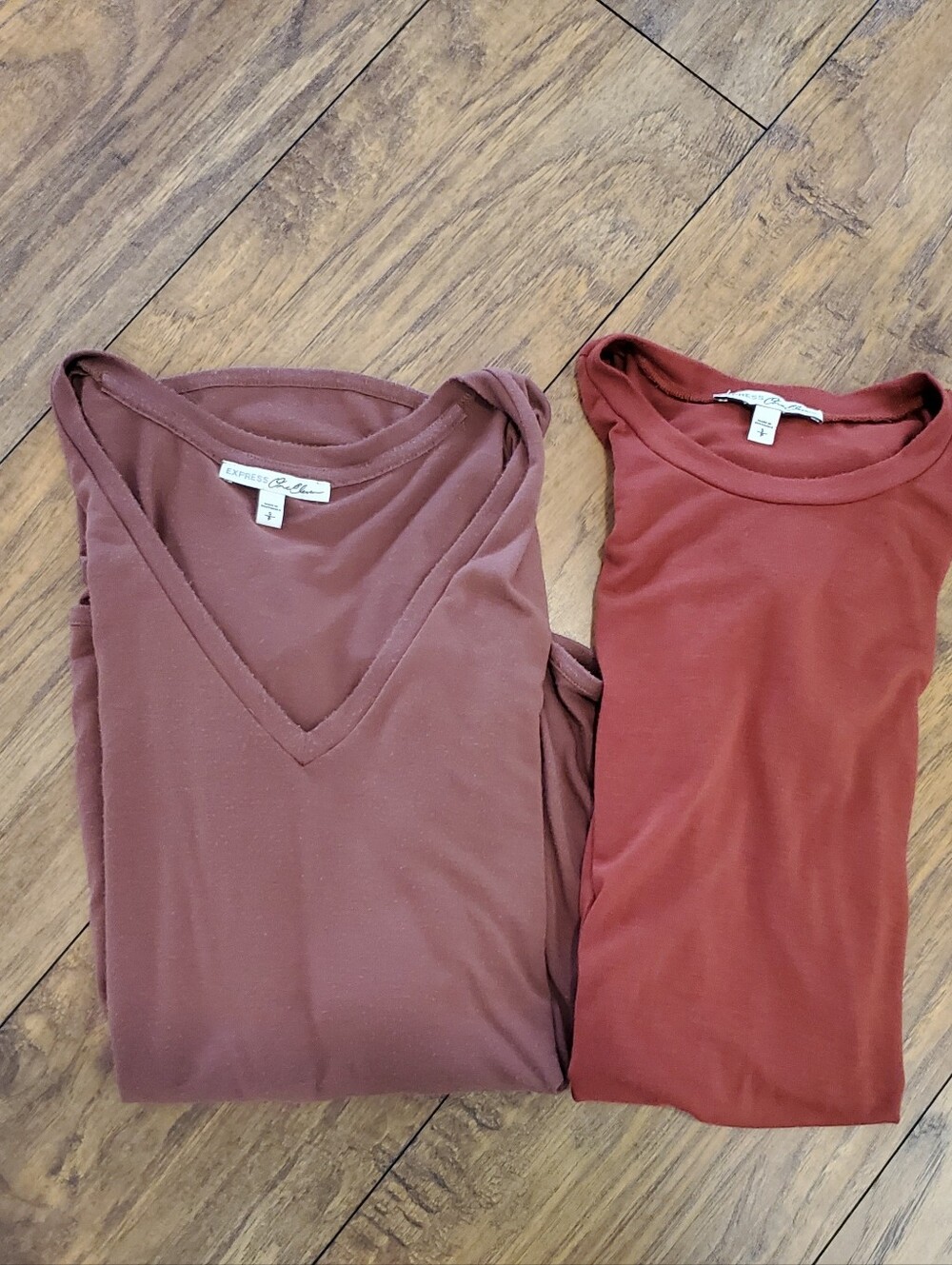 Express One Eleven Tops Bundle Small Rust Mauve Tunic Tees